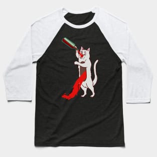 Cat with wine Baseball T-Shirt